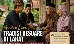 Besuare adalah sebuah institusi sosial. Ia adalah tradisi mengundang kerabat, tetangga, dan pemuka adat secara langsung, bertatap muka, dari rumah ke rumah, menjelang sebuah perhelatan besar. (WARTADESAKU.CO.ID/HAIRUDIN)