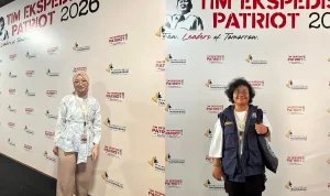 Nabilah Khansa Islam Arsyi dan Debora Angelica Pardede. (foto : transmigrasi.go.id)