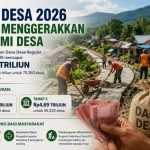 Pemerintah terus mengoptimalkan peran Dana Desa sebagai penggerak utama ekonomi di tingkat perdesaan. Hingga akhir Juni 2026, realisasi penyaluran Dana Desa Reguler secara nasional tercatat mencapai Rp16,05 triliun. (WARTADESAKU.CO.ID/HAIRUDIN)
