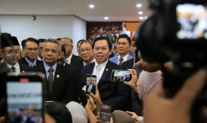 Ketua DPD RI, Sultan Baktiar Najamudin, menegaskan bahwa pertimbangan ini merupakan wujud pelaksanaan kewenangan konstitusional sebagaimana diatur dalam Pasal 23 ayat (2) UUD NRI Tahun 1945. (WARTADESAKU.CO.ID/HAIRUDIN)